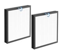 sieloonger Vital 100S Replacement Air Filter Compatible with LEVOIT Vital 100S/100S-P Vital 100S-RF AIR Purifier,H13 True HEPA 3-in-1 Replacement Filter, Efficiency Activated Carbon,2-Pack(White)