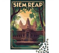 Siem Reap Travel 1000-Piece Jigsaw Puzzle for Adults, 52x38cm/1000pcs, January Puzzle Activity, Screen-Free Leisure And A Fresh Start