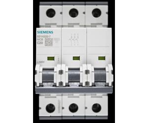 SIEMENS 20 AMP CURVE C 10kA TRIPLE POLE MCB CIRCUIT BREAKER 5SY43 5SY4320-7