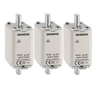 Siemens 3NA3812 LV HRC Fuse Link, NH000, in: 32 A, gG, Un AC: 500 V, Un DC: 250 V, Front Indicator, Non- Insulated Grip lugs, White