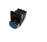 Siemens 3SB3500-0AA51 Pushbutton 22mm Round Metal Blue +3X 3SU1400-1AA10-1BA0