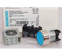 SIEMENS 3SB3602-0AA51 Push Button, 22Mm, Blue, Push Button OVP, New