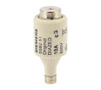 Siemens 5SB251 DIAZED Fuse Link 500V F.Cable and LINE Protection OP.CL.GL,SZ.DII,Thread E27,10A, White