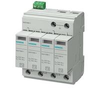 Siemens 5SD7464-1 Surge Arrester Type 2 Requirement Category C, UC 350V Plug-in Protection Blocks 4POLE, 3+1 Circuit for TN-S and TT Systems W. Remote Display, White