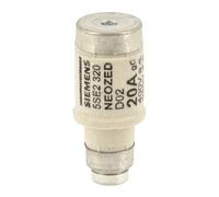 Siemens 5SE2320 NEOZED FUSE LINK 400V GL, SIZE D02, 20A IN FOLDING BOX WITH TIN-PLATED CONTACT-CAPS, White