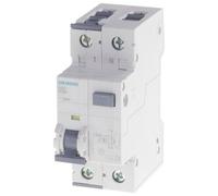 Siemens rcbo 2-pin 16A 0.03A 230V C-char 10kA 1P+N type F