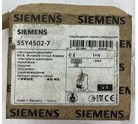 Siemens 5SY4502-7 MCB Miniature Circuit Breaker 1+N 2A C-Curve 230 Germany