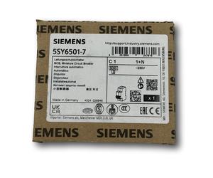 Siemens 5SY6501-7 MCB, 1P+N Poles 1A Curve C 230V AC 72V DC 5 kA (New Boxed) B36