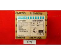 Siemens Circuit Breaker 2P 32A 25KA Curve C 2 Modules 5SY72327