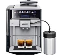 SIEMENS Automatic coffee machine EQ.6 plus s700 TE657M03DE, for many coffee specialties, milk frothing nozzle, ceramic grinder, double cup function, anti-limescale, cleaning