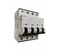 Siemens Circuit Breaker 4P 4A 10KA Curve C 4 Modules 5SY44047
