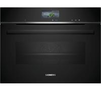Siemens IQ-700 CS736G1B1 Built In Compact Electric Single Oven - Black - A+ Rated, Black