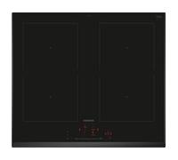 Siemens ED651HQB1E iQ500 Smart Induction Hob 60 cm Stand-Alone, Frameless, TouchSlider, Intelligent Automatic Cooker Hood, PowerBoost, Favourite Button, Combination Induction, Black
