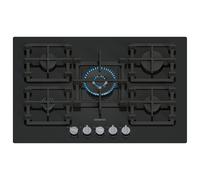 Siemens EP7A6QI40 IQ500 75cm 5 Burner Gas Hob in Black Glass 4 0 kW Wo
