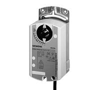 Siemens GLB136.1E Rotary Air Damper Actuator, AC 24 V, 3-Position, 10 Nm, 150 S, 2 Auxiliary Switches