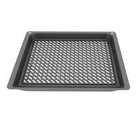 Siemens HZ629070, Air Fry and Grill Tray, Hot Air Frying Tray Made of Enamelled Steel, for 60 cm and 45 cm Ovens with Air Fry Function, Low-Fat Frying, Dishwasher Safe
