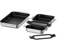 Siemens Flex Pan Set with 4 Pans - Stainless Steel, Stainless Steel