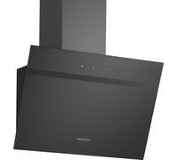 Siemens IQ-100 LC65KDK60B 60cm Angled Chimney Cooker Hood - Black, Black
