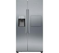 Siemens IQ-500 KA93GAIDP American Fridge Freezer - Brushed Steel - D Rated, Stainless Steel