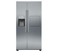 Siemens IQ-500 KA93GAIDP American Fridge Freezer - Brushed Steel - D Rated, Stainless Steel