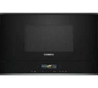 Siemens iQ700 BF722L1B1B 38cm High Black Built-In Microwave Oven
