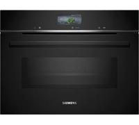Siemens iQ700 CM776G1B1B Black Built-In Pyrolytic Compact Combination Microwave Oven
