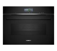 Siemens IQ-700 CS736G1B1 Built In Compact Electric Single Oven - Black - A+ Rated, Black