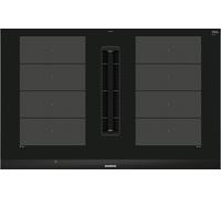 Siemens iQ700 EX875LX67E 80cm Wide Black Venting Induction Hob - Surface Mount with Frame