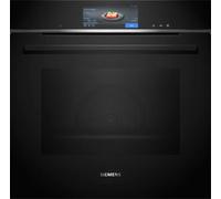Siemens iQ700 HS758G3B1B Black Built-In Single Oven With FullSteam