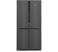 Siemens KF96NAXEAG 605L American Fridge Freezer, Black, hyperFresh, multiAirflow Non-Plumbed Water Dispenser E