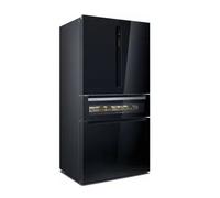 Siemens KF96RSBEA Black Glass Freestanding French Door Fridge-Freezer