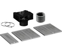 Siemens LZ11BKS11 Long Life Recirculation Kit, Regenerable Odour Filter for Cooker Hoods, Accessories for Recirculating Operation, Fits Oblique Food, Durable and Effective