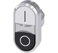 Siemens Sirius ATC Dual Flush Metalico/A Bright White Unipolar Black or Button Flush-Mount
