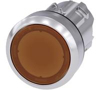 Siemens Sirius ATC Push Button 22 mm Round Metallic/A Bright Ambar Boton Flush-Mount