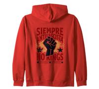 Siempre Antifascista Resist Fascism Pro Democracy Protest Zip Hoodie