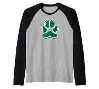 Siena College Saints - Bernie Saint Bernard Paw Logo Raglan Baseball Tee
