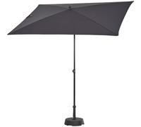 Siena Garden CITY Push Garden Umbrella 210x140 cm Anthracite UPF 50+ Steel Frame