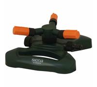 Siena Garden Full-Circle Sprinkler 3-Arm Rotating 15 Nozzles Black