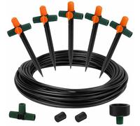Siena Garden Irrigation System 10-Piece Sprinkler Set 10 m Hose Multicolor
