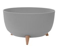 Siena Garden Plant Pot Flower Pot Pot OSLO STRIPE Gray With Insert