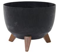 Siena Garden Plant Pot Planter Flower Pot Oslo Stone Black