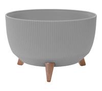 Siena Garden Planter Flower Pot Plant Container Oslo Stripe Gray