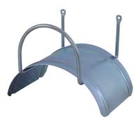 Siena Garden Silver Galvanized Steel Wall Hose Holder for 30 m Hose, Robust
