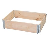 Siena Garden Stackable Raised Garden Bed Planter Rectangular Beige 80x60x19,5 cm