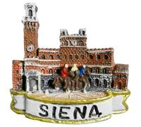 Siena Italy Travel Souvenir 3D Fridge Magnet City Attractions Refrigerator Decorative Magnet Three Dimensional Home Kitchen Decoration