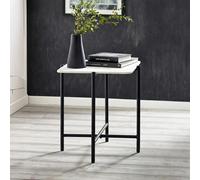 Siena Lamp Table - Round - White Ceramic