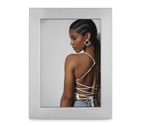 "Siena" Portrait Photo Frame, Glossy Silver, 15 x 20cm