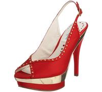 Siena Xzane Women's Firenze Slingback Heel Red 54416C 5 UK