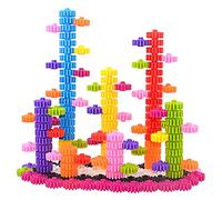 SIENIANLINE Gears Interlocking Learning Set, STEM Construction Toy Set - Building Kit Toys 180 Pcs - 10 Colors