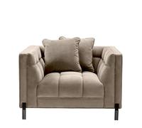 Sienna Chair - Savona Greige Velvet